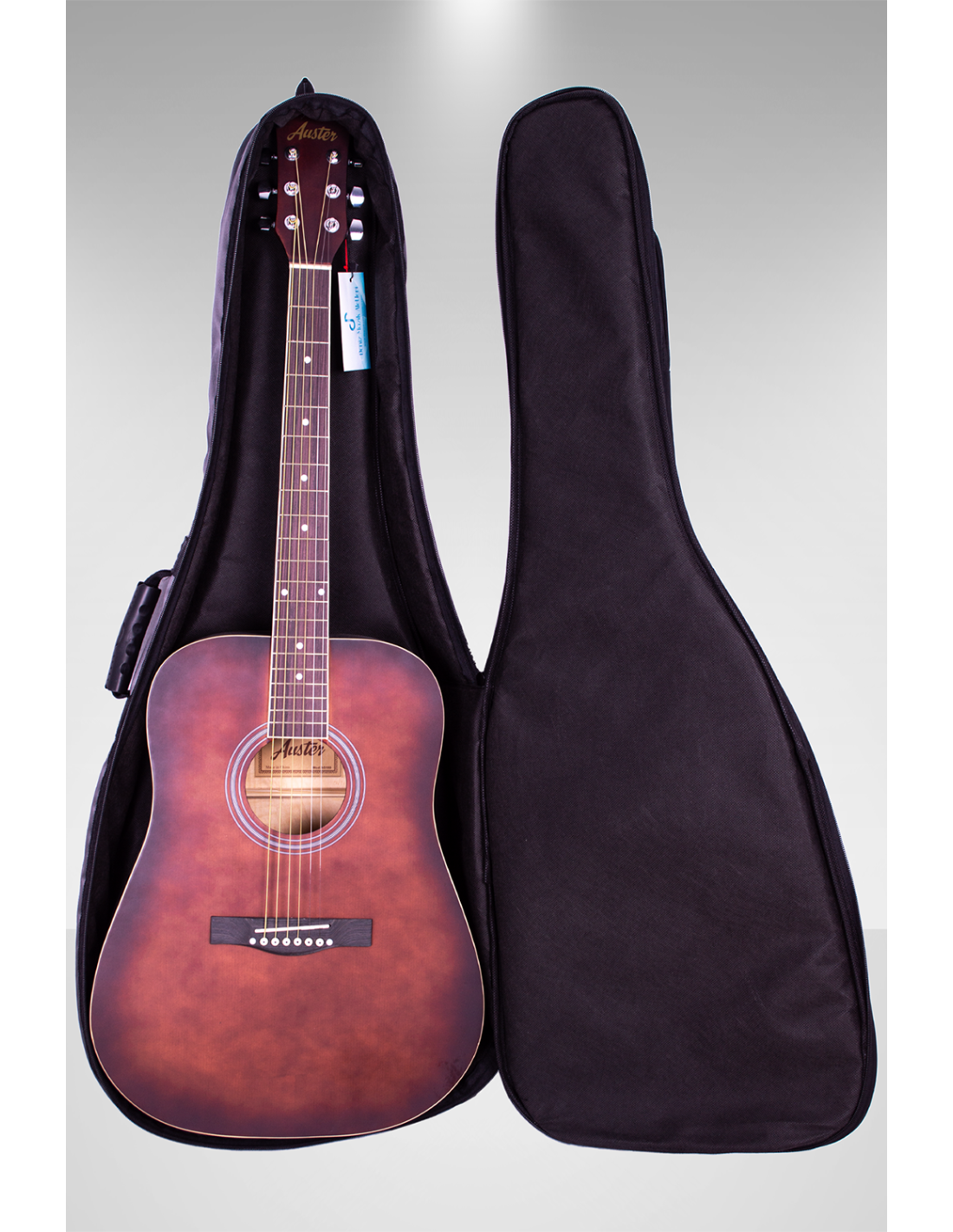 Fortex 350 Serisi Akustik Gitar Kılıfı Bordo