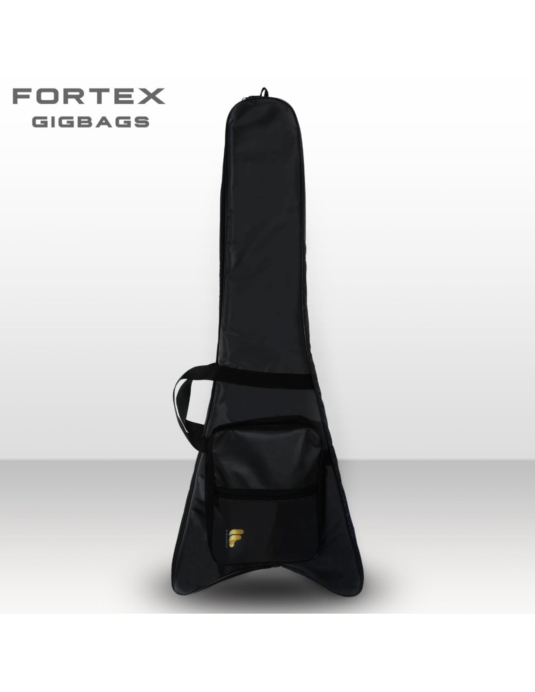 Fortex 300 Serisi V Kasa Elektro Gitar Kılıfı Siyah